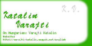 katalin varajti business card